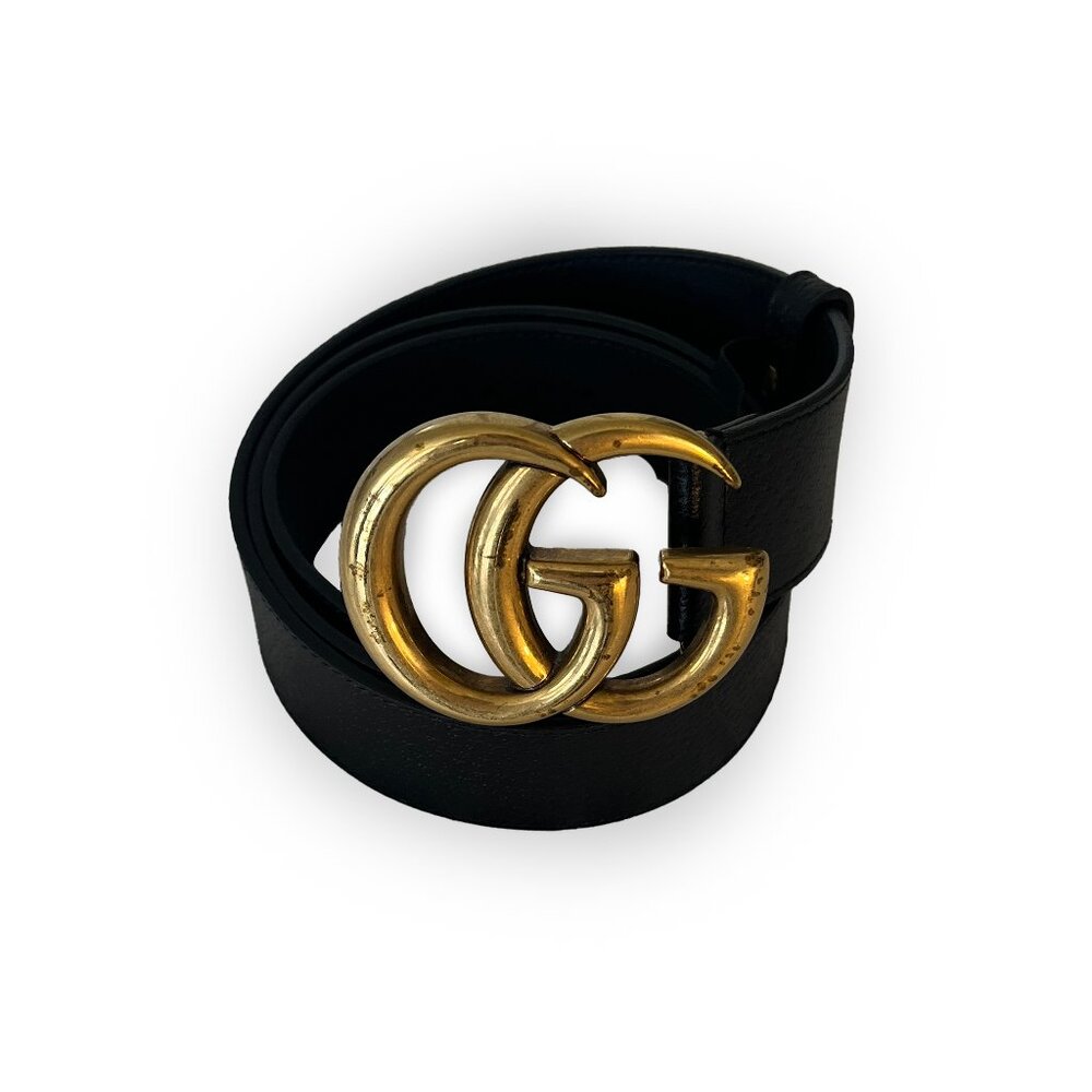 Gucci Black Belt Size 85
